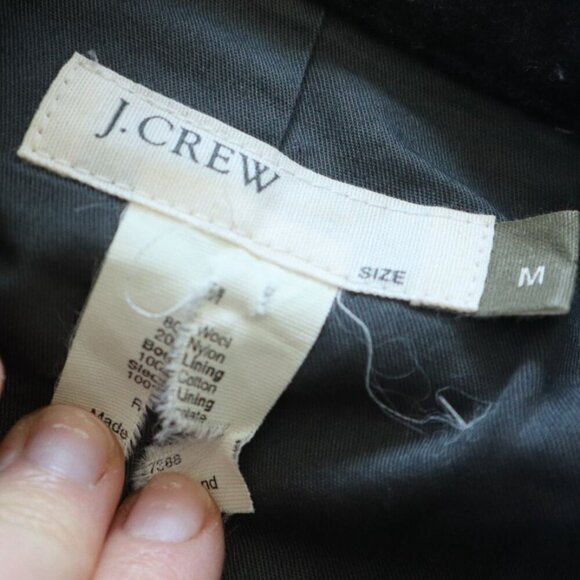 JCrew Dark Gray Wool Blend Jacket Size Medium - Picture 4 of 4